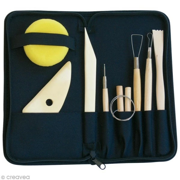 OZ International Outil Modelage Trousse Kit D'outils Modelage X 8 4 OZ International Outil Modelage Trousse Kit D'outils Modelage X 8 – Image 2
