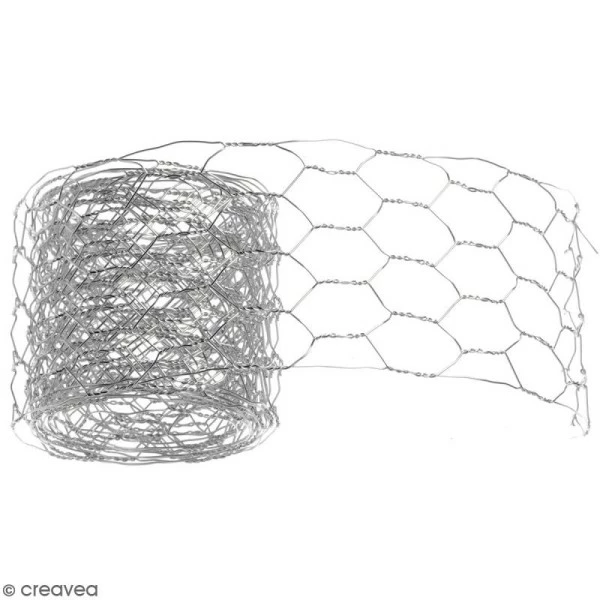 Glorex Embellissement Métal Grillage De Décoration - Argenté - 5 Cm X 2 M 3 Glorex Embellissement Métal Grillage De Décoration - Argenté - 5 Cm X 2 M