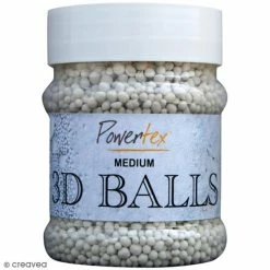 Powertex Durcisseur Tissu Billes 3D Powertex - Diamètre Moyen - 230 Ml