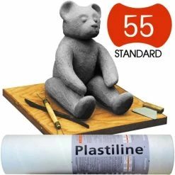 Herbin Plastiline Pâte à Modeler De Précision 1 Kg Dureté 55 Gris