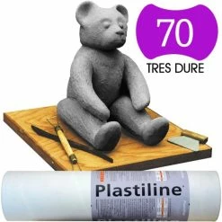 Herbin Plastiline Pâte à Modeler De Précision 1 Kg Dureté 70 Gris