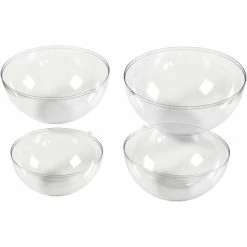 Creativ Company Moule Déco Pour Béton Créatif Moules Demi Sphère Pour Béton Créatif - 13.6 à 20 Cm - 4 Pcs