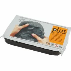 Creativ Company Argile Auto-durcissante - Noir - 1 Kg