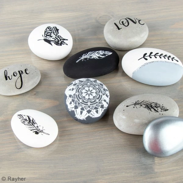 Rayher Moule Déco Pour Béton Créatif Moule En Silicone - Galets - 6 Pcs 4 Rayher Moule Déco Pour Béton Créatif Moule En Silicone - Galets - 6 Pcs – Image 2