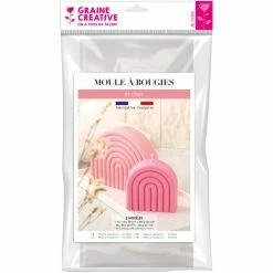 Graine Créative Moule Bougie Moule Thermoformé Pour Bougie - Arc-en-ciel - 2 Pcs
