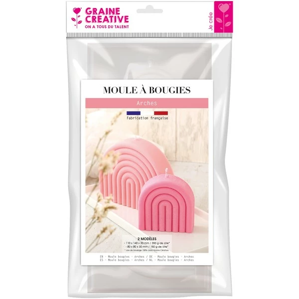 Graine Créative Moule Bougie Moule Thermoformé Pour Bougie - Arc-en-ciel - 2 Pcs 3 Graine Créative Moule Bougie Moule Thermoformé Pour Bougie - Arc-en-ciel - 2 Pcs