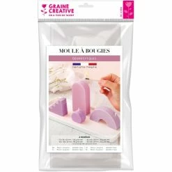 Graine Créative Moule Bougie Moule Thermoformé Pour Bougie - Géométrique - 4 Pcs