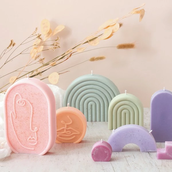 Graine Créative Moule Bougie Moule Thermoformé Pour Bougie - Géométrique - 4 Pcs 4 Graine Créative Moule Bougie Moule Thermoformé Pour Bougie - Géométrique - 4 Pcs – Image 2