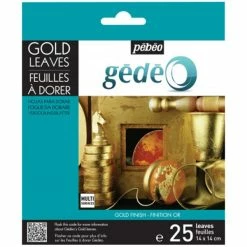 Pébéo Feuille à Dorer Feuilles à Dorer - Doré - 25 Pcs