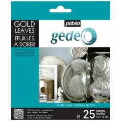 Pébéo Feuille à Dorer Feuilles à Dorer - Argenté - 25 Pcs