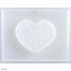 Graine Créative Mini Moule Thermoformé Savon Coeur Arabesques - 6 X 5 Cm