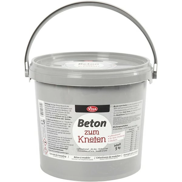 Creativ Company Préparation Pour Béton Créatif Béton À Modeler - Gris - 4,5 Kg 4 Creativ Company Préparation Pour Béton Créatif Béton À Modeler - Gris - 4,5 Kg – Image 2