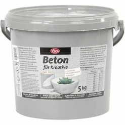 Creativ Company Préparation Pour Béton Créatif Effet Béton, Gris, 5000Gr
