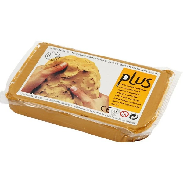 Creativ Company Argile Auto-durcissante - Jaune Curry - 1 Kg 3 Creativ Company Argile Auto-durcissante - Jaune Curry - 1 Kg