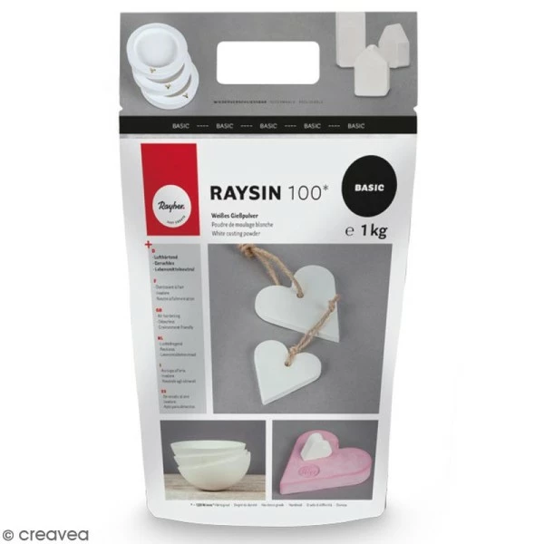 Rayher Préparation Pour Béton Créatif Poudre De Moulage Raysin 100 Basic - Blanc - 1 Kg 3 Rayher Préparation Pour Béton Créatif Poudre De Moulage Raysin 100 Basic - Blanc - 1 Kg