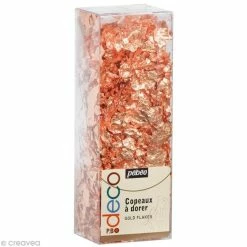 Pébéo Feuille à Dorer Copeaux à Dorer Cuivre