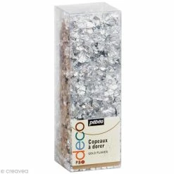 Pébéo Feuille à Dorer Copeaux à Dorer Argent
