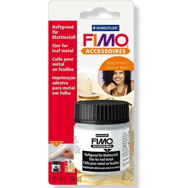 Fimo Feuille à Dorer Colle Pour Feuille De Métal 35 Ml 3 Fimo Feuille à Dorer Colle Pour Feuille De Métal 35 Ml