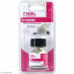 Graine Créative Feuille à Dorer Poudre Effet Métallique - Jade - 6 G