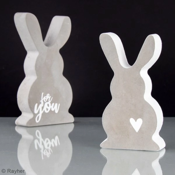 Rayher Moule Déco Pour Béton Créatif Moule Pour Béton Créatif - Lapins - 2 Pcs 3 Rayher Moule Déco Pour Béton Créatif Moule Pour Béton Créatif - Lapins - 2 Pcs – Image 2