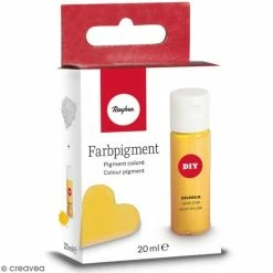 Rayher store 13 Rayher Préparation Pour Béton Créatif Pigment Coloré Pour Béton Créatif - Jaune D'or - 20 Ml