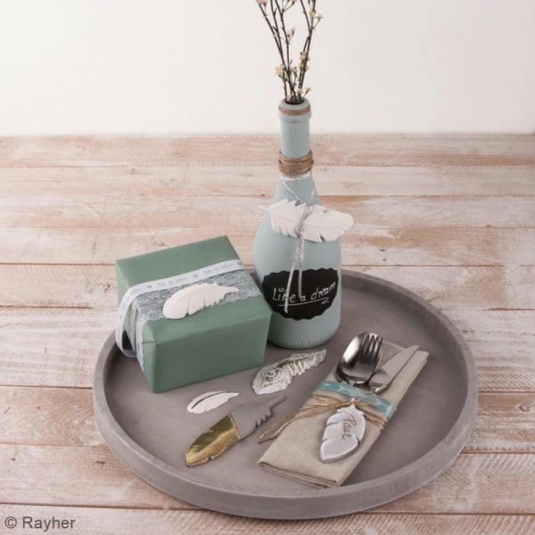 Rayher Plaque Avec Moules Multi-usages - Plume - 6 Formes 3 Rayher Plaque Avec Moules Multi-usages - Plume - 6 Formes – Image 2