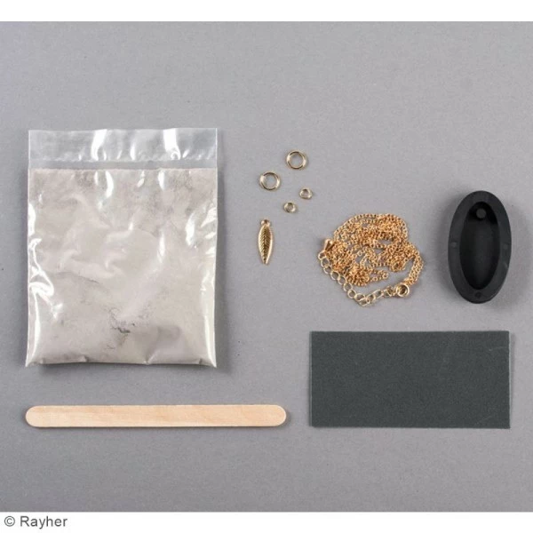 Rayher Kit Créatif Pour Béton Kit Béton Pour Bijou Chaîne - Feuille - 45 Cm 4 Rayher Kit Créatif Pour Béton Kit Béton Pour Bijou Chaîne - Feuille - 45 Cm – Image 3