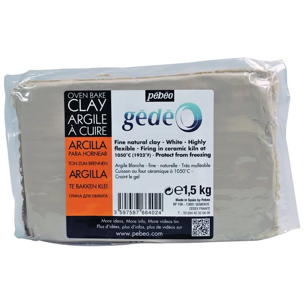 Pébéo Argile à Cuire - Blanc - 1,5 Kg 3 Pébéo Argile à Cuire - Blanc - 1,5 Kg