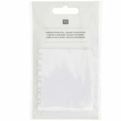 Rico Design Outil Modelage Spatules à Effets - Motifs Grossiers - 4 Pcs